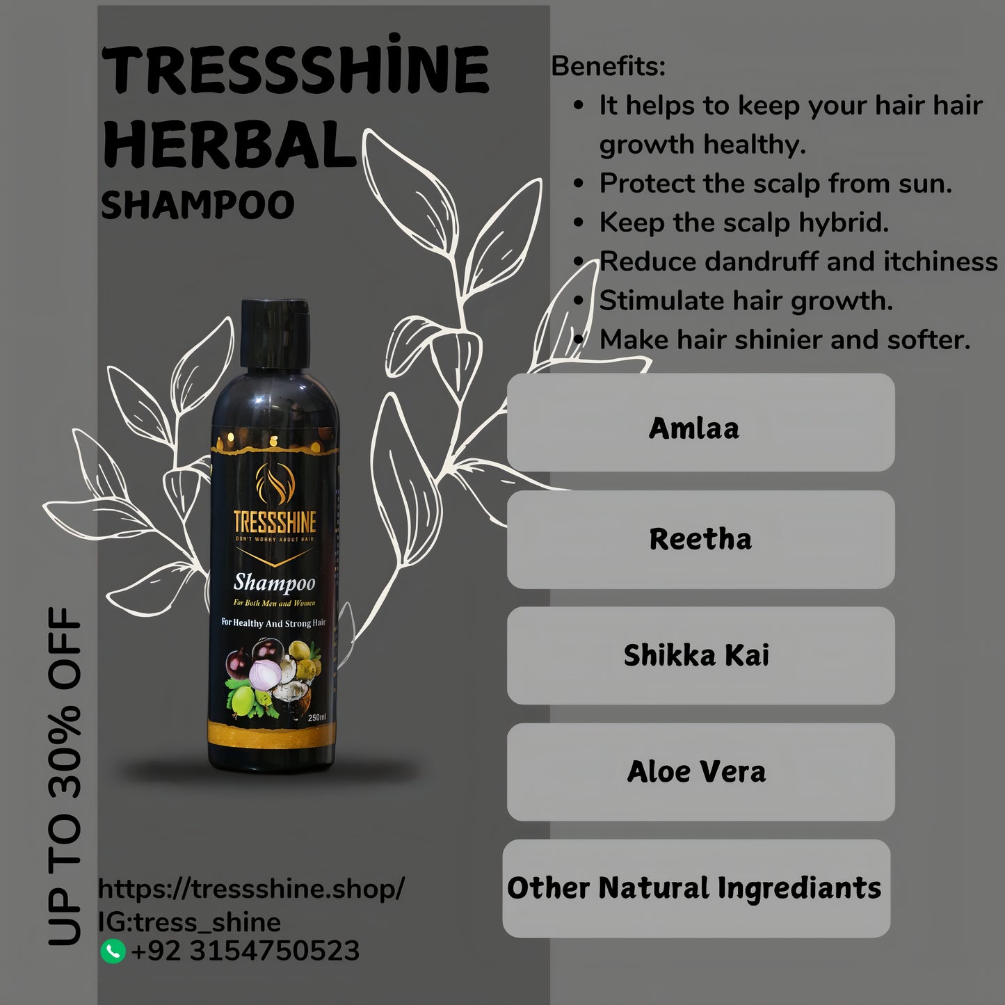 Most recommended Tress Shine Herbal shampoo Now On sale