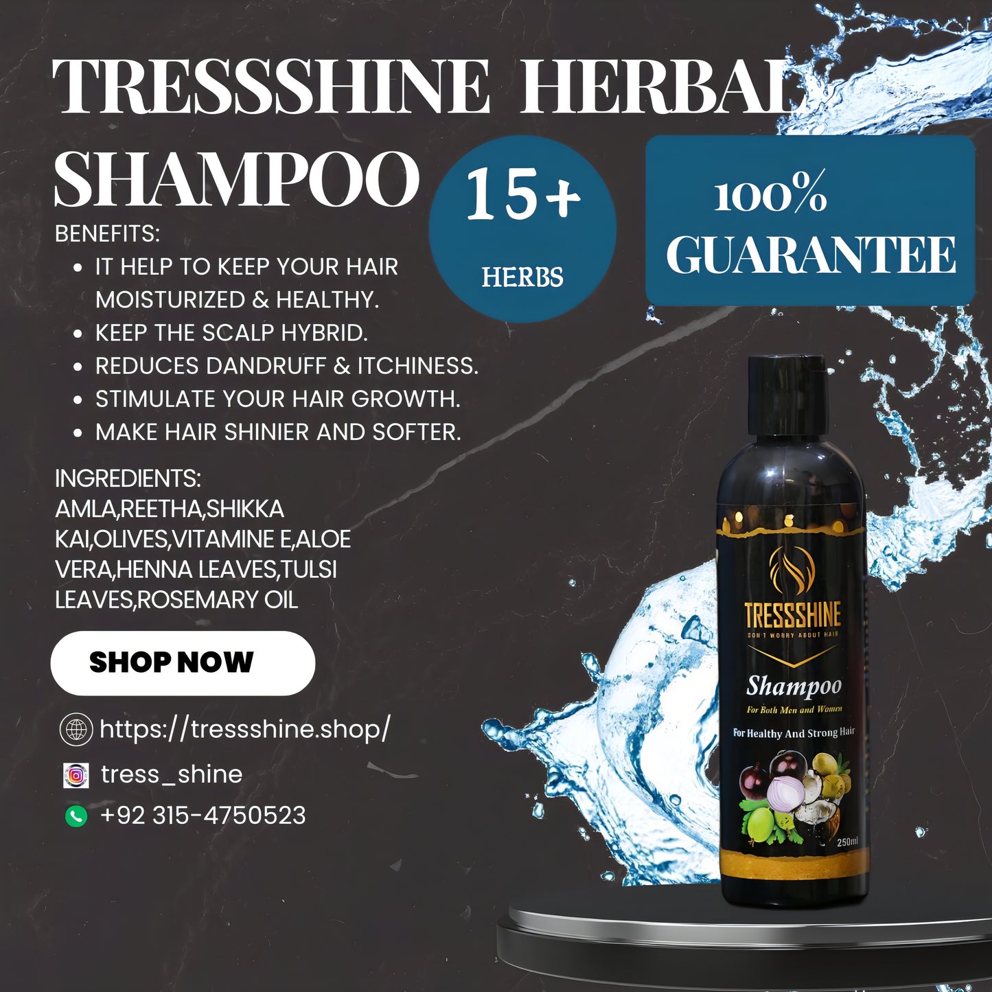 Most recommended Tress Shine Herbal shampoo Now On sale